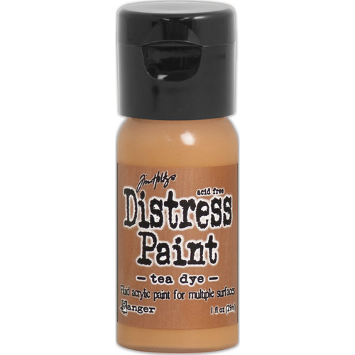 Tim Holtz Distress Paint Flip Top 1oz-Tea Dye - TDF-53323
