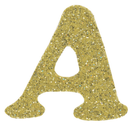 Dritz Iron-On Letters Soft Flex - 1.25" Cooper-Gold Metallic - SF152-70