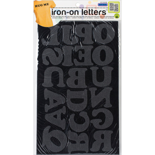Dritz Iron-On Letters Soft Flock - 1.5" Cooper-Black - CO150-LBK - 749737200238
