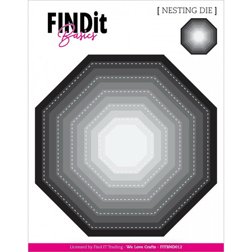 Find It Trading Basics Nesting Dies -Stitched Octagon - 5A003PN9-1HJTJ - 8718715157989