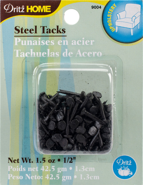 Dritz Home Steel Tacks 1/2" 1.5oz-Black - 9004 - 072879115130