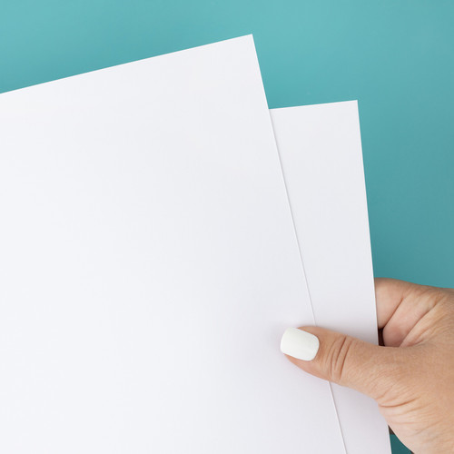 Colorbok 66.5lb Smooth Cardstock 12"X12" 40/Pkg-White - 74292