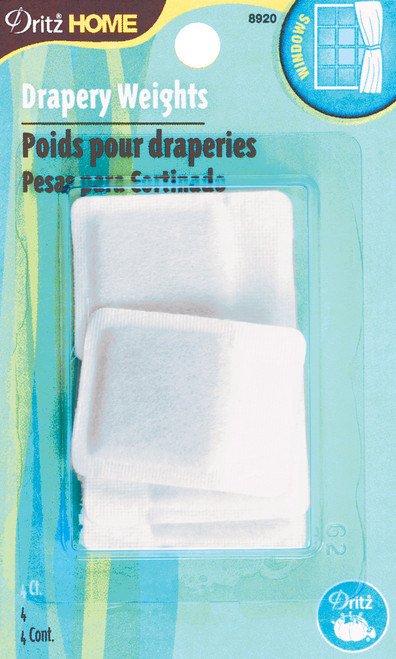 Dritz Home Lead Drapery Weights 4/Pkg- - 8920 - 072879115734