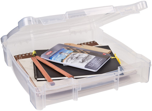 ArtBin Essentials Box-14.125"X13.625"X3" Translucent - 6912AB ArtBin Essentials Box-14.125"X13.625"X3" Translucent - 6912AB