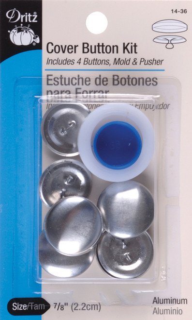 Dritz Cover Button Kits-Size 36 7/8" 4/Pkg - 14-36 - 072879110081