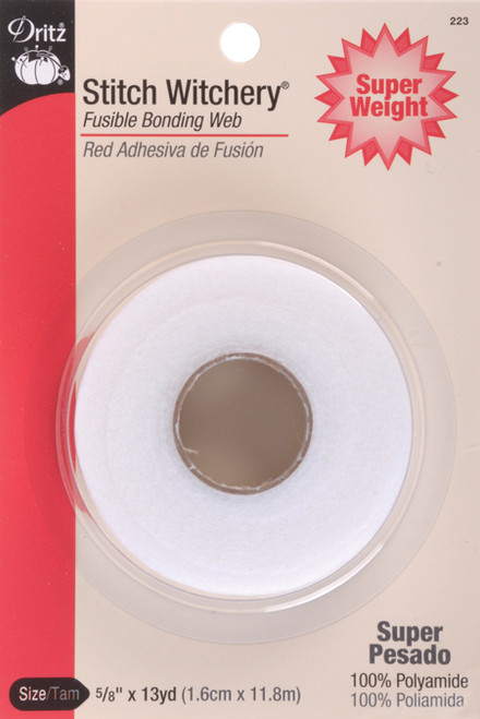Dritz Stitch Witchery Fusible Bonding Web Super Weight-.625"X13yd - 223 - 072879110210
