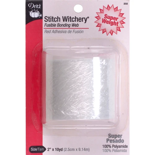 Dritz Stitch Witchery Fusible Bonding Web Super Weight-2"X10yd - 232 - 072879264357