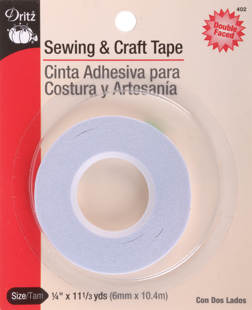 Dritz Double Faced Sewing & Craft Tape 1/4"X11-1/3yd- - 402 - 072879112160