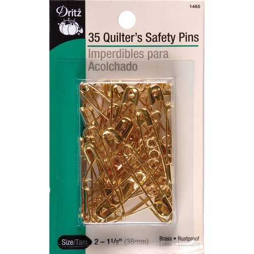 Dritz Quilter's Safety Pins 35/Pkg-Size 2 - 1465 - 072879104424