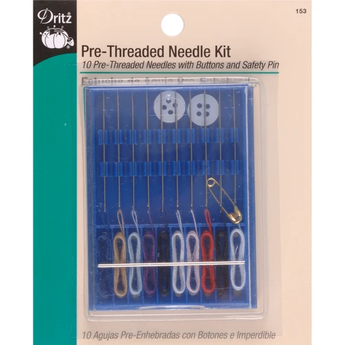Dritz Pre-Threaded Needle Kit- - D153 - 072879104257