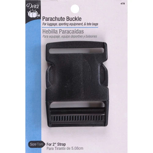 Dritz Parachute Buckle For 2" Strap-Black - 479 - 072879261943