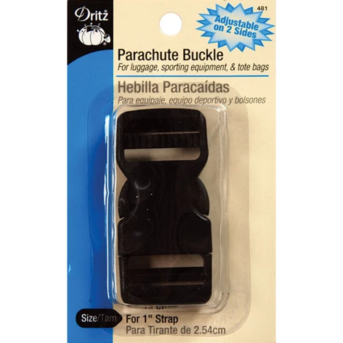 Dritz Parachute Buckle For 1" Strap-Black - 481 - 072879261967