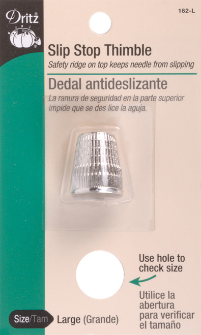 Dritz Slip-Stop Thimble-Large - 162-L - 072879102758