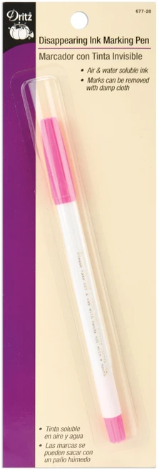Dritz Disappearing Ink Marking Pen-Pink - 677-20 - 072879110784