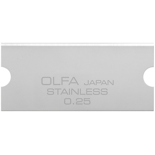 OLFA Stainless Steel Glass Scraper Blades 6/Pkg-40mm - 5A002Z0J-1H0F4