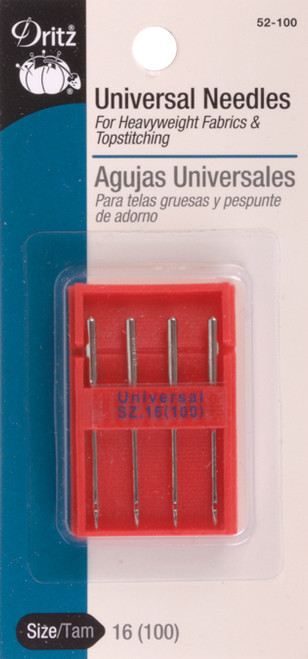 Dritz Universal Machine Needles 4/Pkg-Size 16/100 - 52-100 - 072879100839