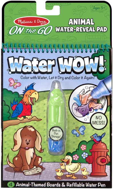 6 Pack - Animals Water Wow Coloring Paint Book - 51091 - 000772053761