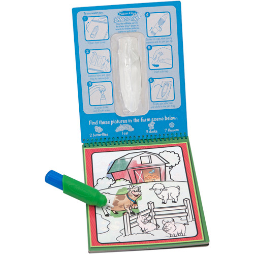 6 Pack - Animals Water Wow Coloring Paint Book - 51091