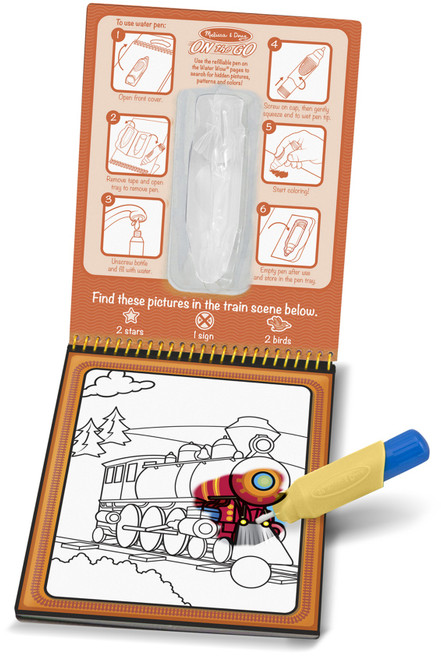 6 Pack - Melissa & Doug On The Go Water Wow!-Vehicles - MDWOW-5375