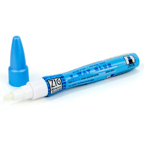 EK/Zig 2-Way Glue Pen Carded-Chisel Tip - E5500012
