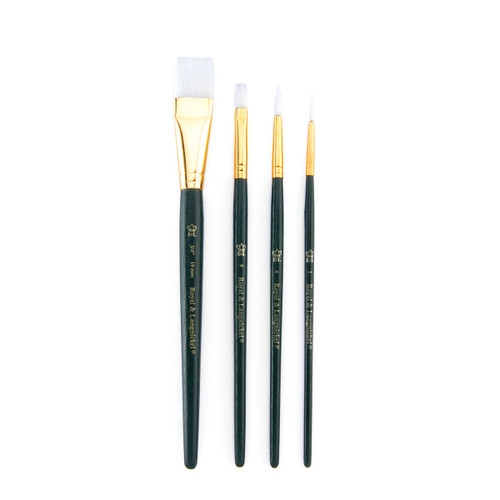 3 Pack - Brush Set Value Pack White Taklon-4/Pkg - B9142