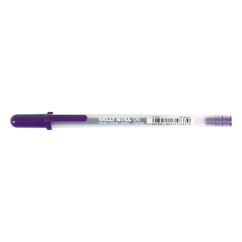 6 Pack - Sakura Gelly Roll Fine Point Pen Open Stock-Purple - GR-37326 - 084511358379