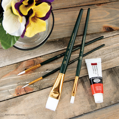 Brush Set Value Pack White Taklon-4/Pkg - B9142