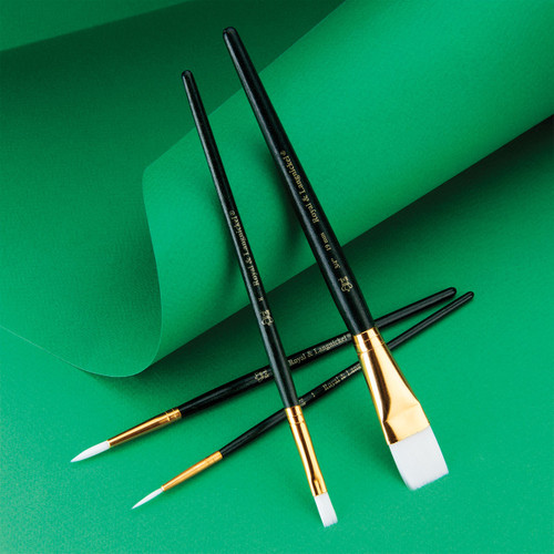 Brush Set Value Pack White Taklon-4/Pkg - B9142