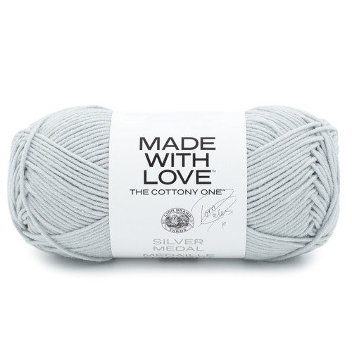 3 Pack - Lion Brand Tom Daley - The Cottony One Yarn-Silver Medal - 3040-150 - 023032129044