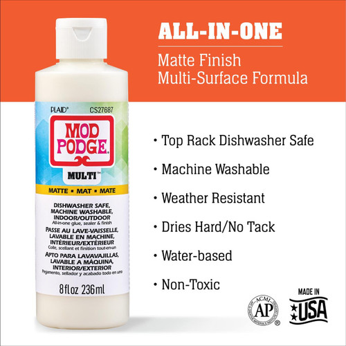 3 Pack - Mod Podge Multi-Purpose Sealer Matte Finish-8oz - 5A002BRQ-1GF90