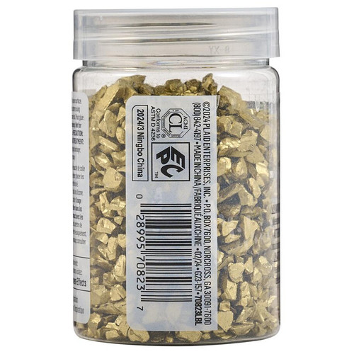 6 Pack - Plaid Fragment Effects Glass Chips Metallic 6oz-Metallic Gold - 5A002B44-1GDK3