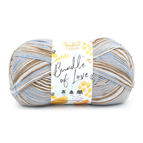 3 Pack - Lion Brand Bundle Of Love Yarn-Weathered Wood - 149-1G9M6 - 023032126609