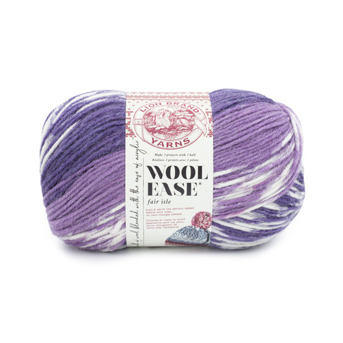 3 Pack - Lion Brand Wool-Ease Fair Isle Yarn-Thistle/Orchid - 629-209BE - 023032120812