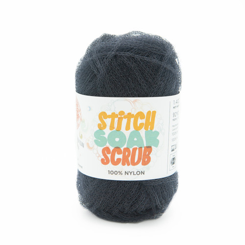 3 Pack - Lion Brand Stitch Soak Scrub Yarn-Graphite - 781-153 - 023032101859