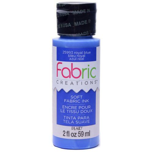 3 Pack - Plaid Fabric Creations Soft Fabric Ink 2oz.-Royal Blue - FCINK2OZ-25993 - 028995259937