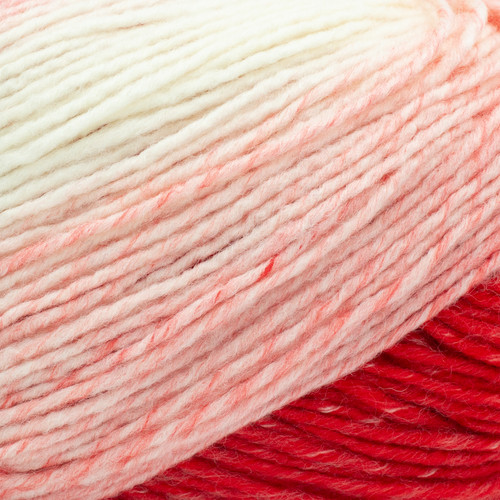 3 Pack - Lion Brand Scarfie Yarn-Red/Cream - 826-250