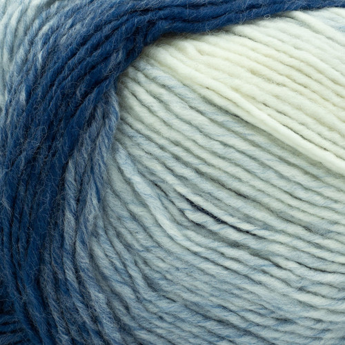 3 Pack - Lion Brand Scarfie Yarn-Blue/Cream - 826-252