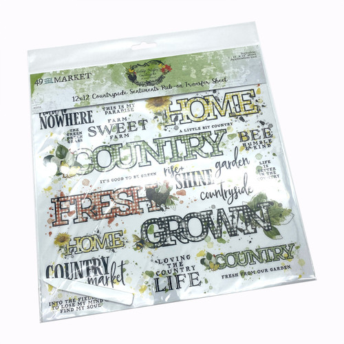 2 Pack - Vintage Artistry Countryside Rub-Ons 12"X12" 1/Sheet-Sentiments - VAC38749 - 752505138749