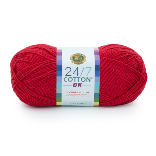 3 Pack - Lion Brand 24/7 Cotton DK Yarn-Grenadine - 769-113 - 023032112602