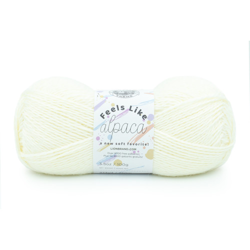 3 Pack - Lion Brand Feels Like Alpaca Yarn-Ecru - 151-098 - 023032079493