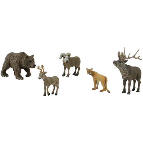 2 Pack - SceneARama Scene Setters(R) Figurines-North American Wildlife 5/Pkg - SP4449