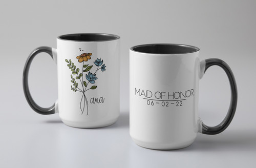 2 Pack - Cricut Mug Press Ceramic Mug Blank 15oz-White/Gray - 2009330