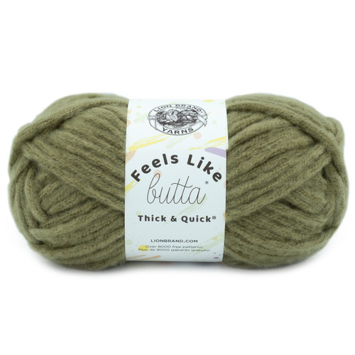 3 Pack - Lion Brand Feels Like Butta Thick & Quick Yarn-Olive - LB155-172 - 023032097848