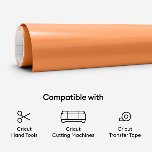 Cricut Permanent Vinyl 12"X48" Roll-Orange - 2005185