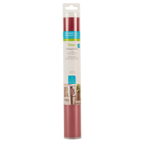 Cricut Permanent Vinyl 12"X48" Roll-Dark Red - 2005186 - 093573437960