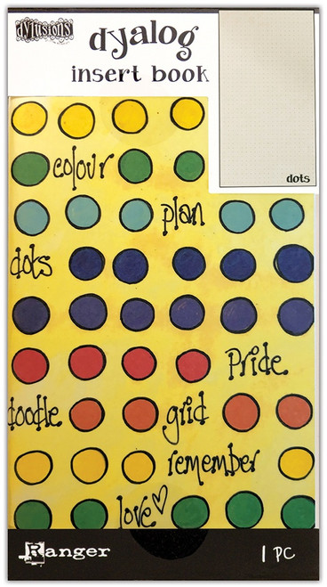 2 Pack - Dyan Reaveley's Dylusions Dyalog Insert Book 4.375"X8.25"-Dots #3 - DYT77374 - 789541077374