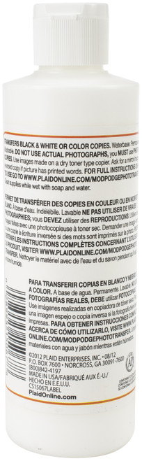 3 Pack - Plaid Mod Podge Photo Transfer Medium-8oz - CS15067