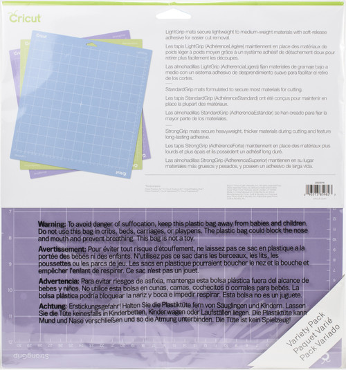 Cricut Adhesive Back Cutting Mats 12"X12" 3/Pkg-Green, Blue & Purple - 2003546 Cricut Adhesive Back Cutting Mats 12"X12" 3/Pkg-Green, Blue & Purple - 2003546