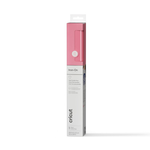 Cricut Everyday Iron-On Vinyl 12"X48" Roll-Pink - 2008287 - 093573415593