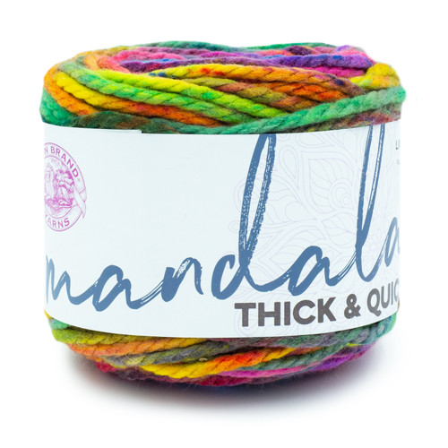 3 Pack - Lion Brand Mandala Thick & Quick Yarn-Swirl - 528-201 - 023032028248